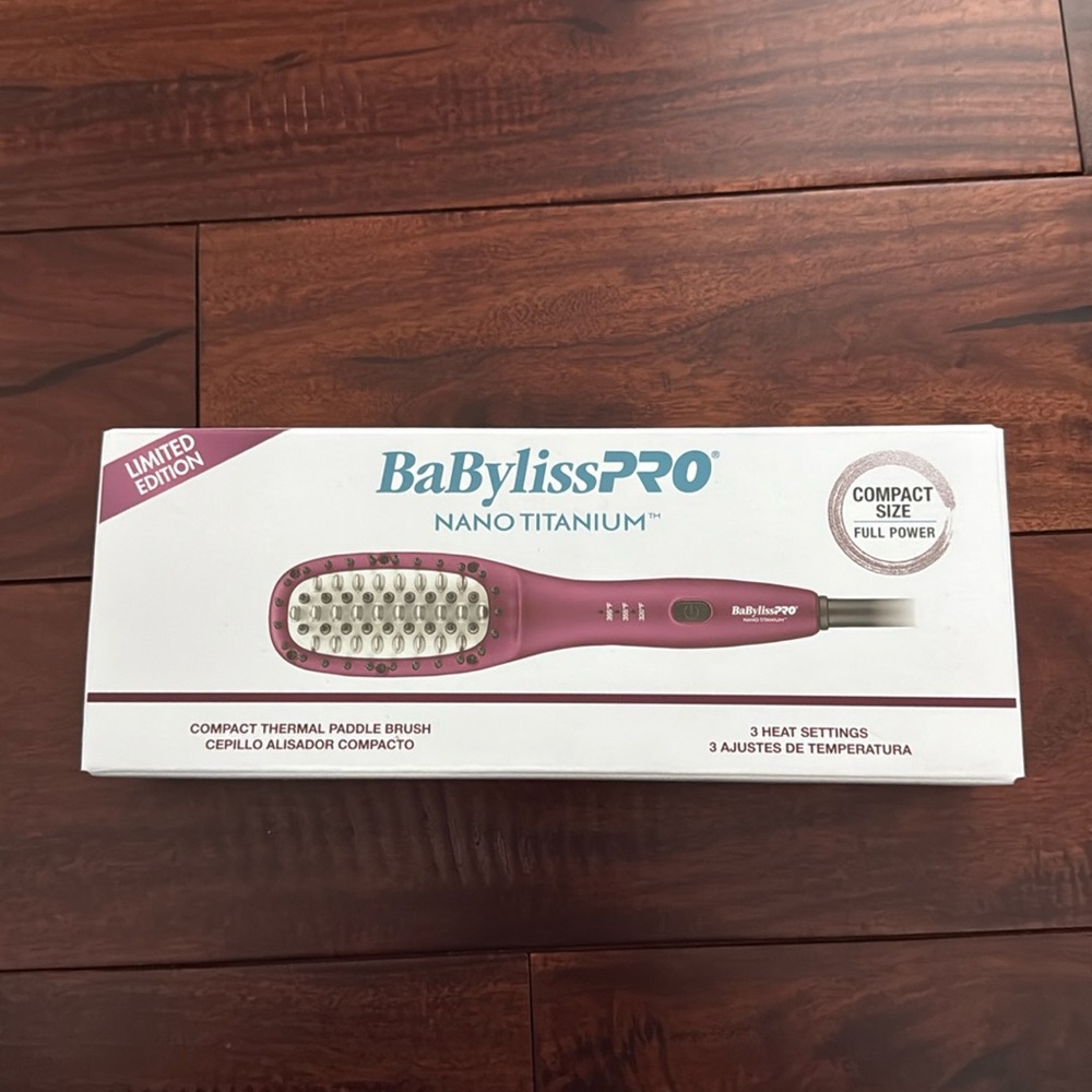 BaByliss PRO Nano Titanium Thermal Paddle Brush!
